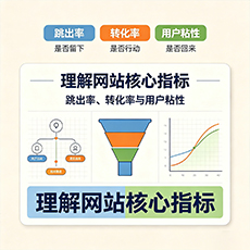 海东建站-理解网站核心指标：跳出率、转化率与用户粘性