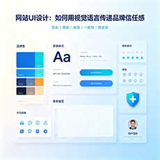 循化建站-网站UI设计：如何用视觉语言传递品牌信任感